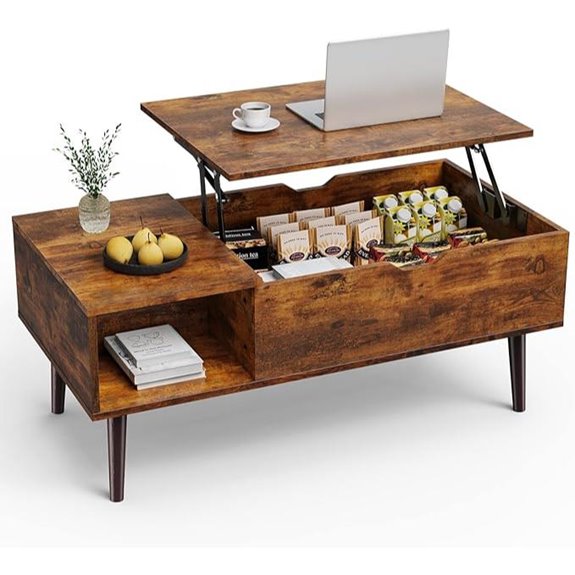 Sweetcrispy Lift Top Coffee Table with Storage