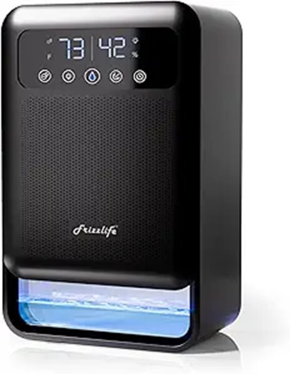 Frizzlife Air Dehumidifier with Purifying & Auto Shutoff