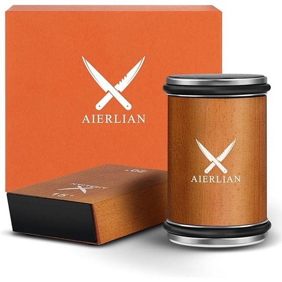 Knife Sharpener Kit with Diamond and Ceramic Stones