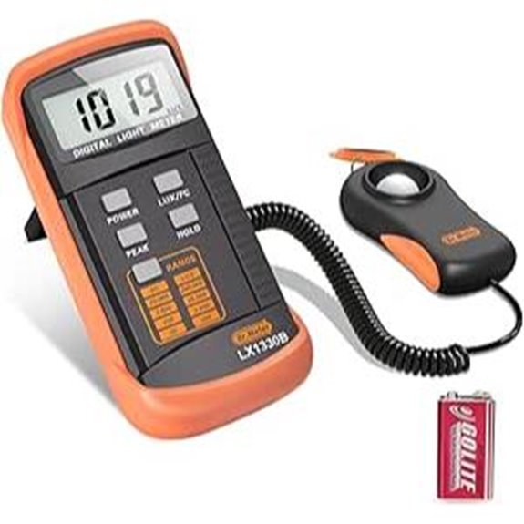 LX1330B Digital Lux Meter for Indoor/Outdoor Lighting
