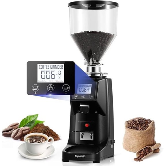 Commercial Electric Coffee Grinder with Digital Touch