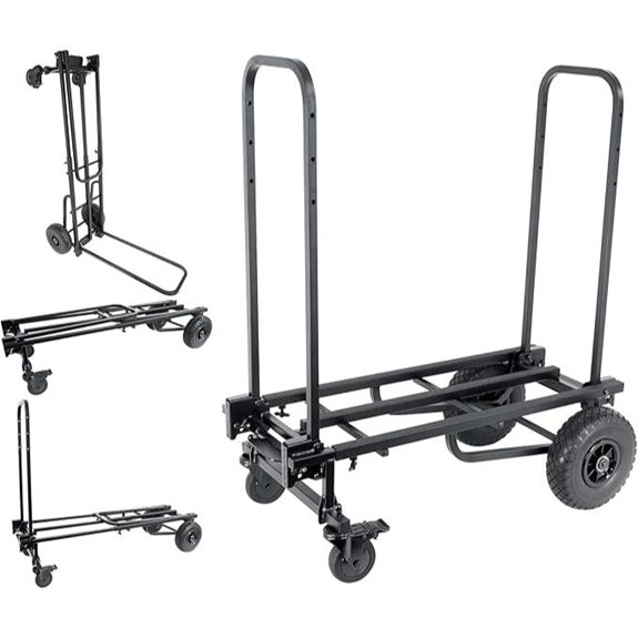 Rockville Rock Cart Pro DJ Equipment Transport Cart