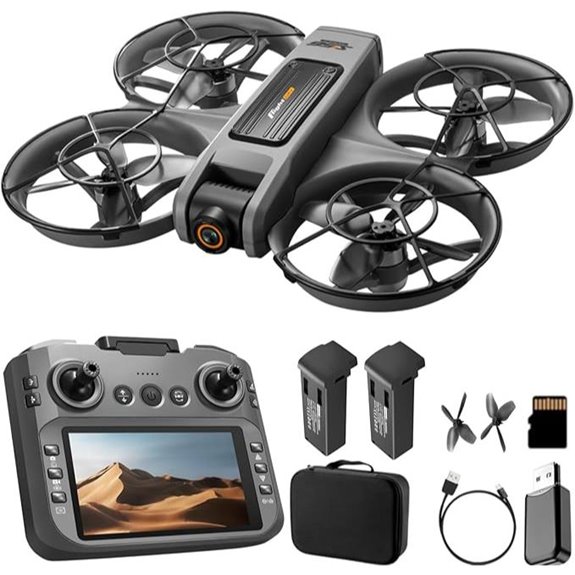 RC Drone with Screen Dual Camera & 50X Zoom