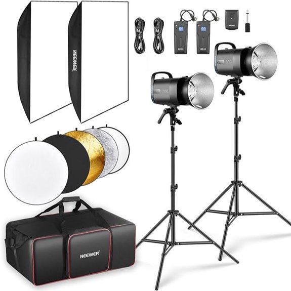 NEEWER 600Ws Studio Monolight Kit (2 Pack)