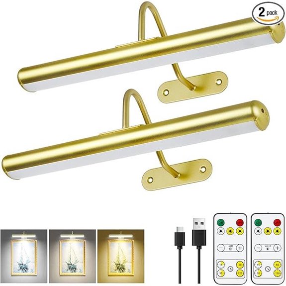 dual rechargeable led wall lights