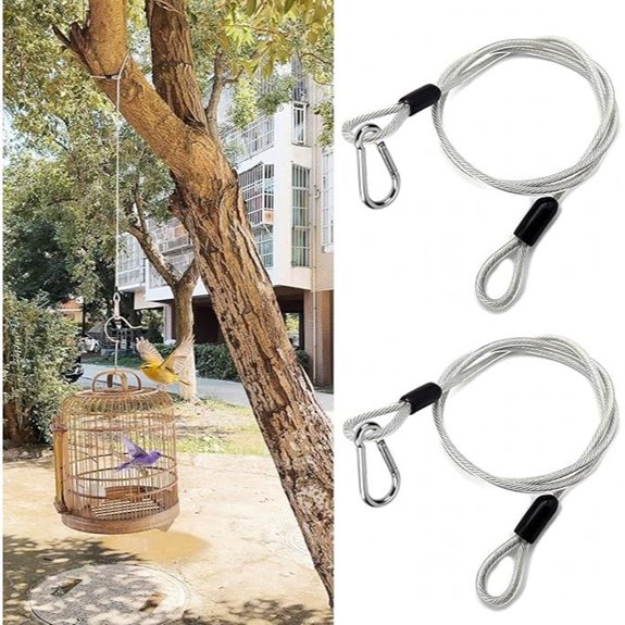 Premium Bird Feeder Hangers with Carabiner Clips