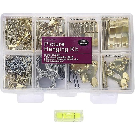 Heavy Duty Picture Hanging Kit with Hardware