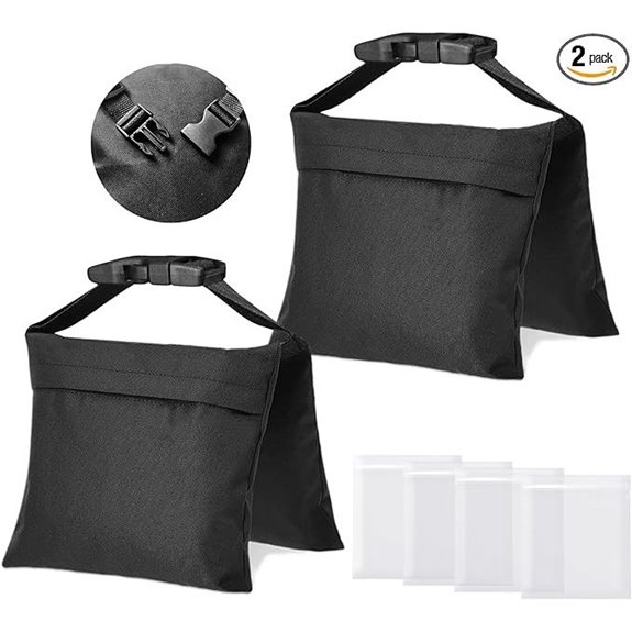 Heavy Duty Sandbags with Buckle Straps (2-Pack)