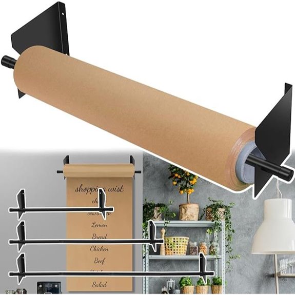 Heavy Duty Adjustable Wall Mount Roll Dispenser
