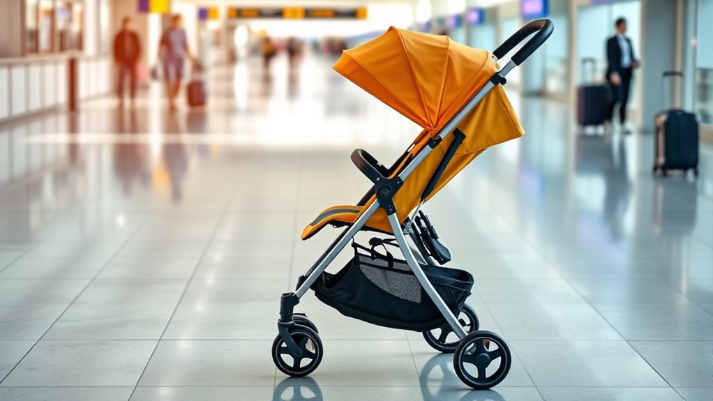 easy one hand stroller folding