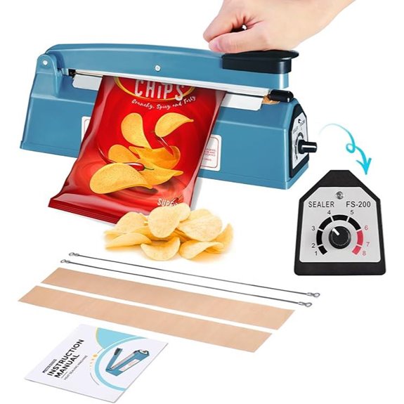 METRONIC 8-Inch Manual Impulse Heat Sealer
