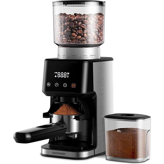 SHARDOR Electric Burr Coffee Grinder with Timer
