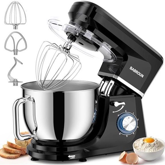 8.45 QT Electric Stand Mixer with Multiple Attachments
