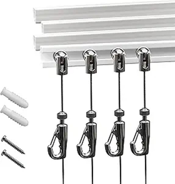 Elegant Picture Rail Hanging System Kit