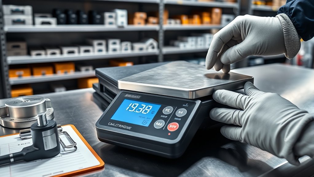 ensure scale properly calibrated