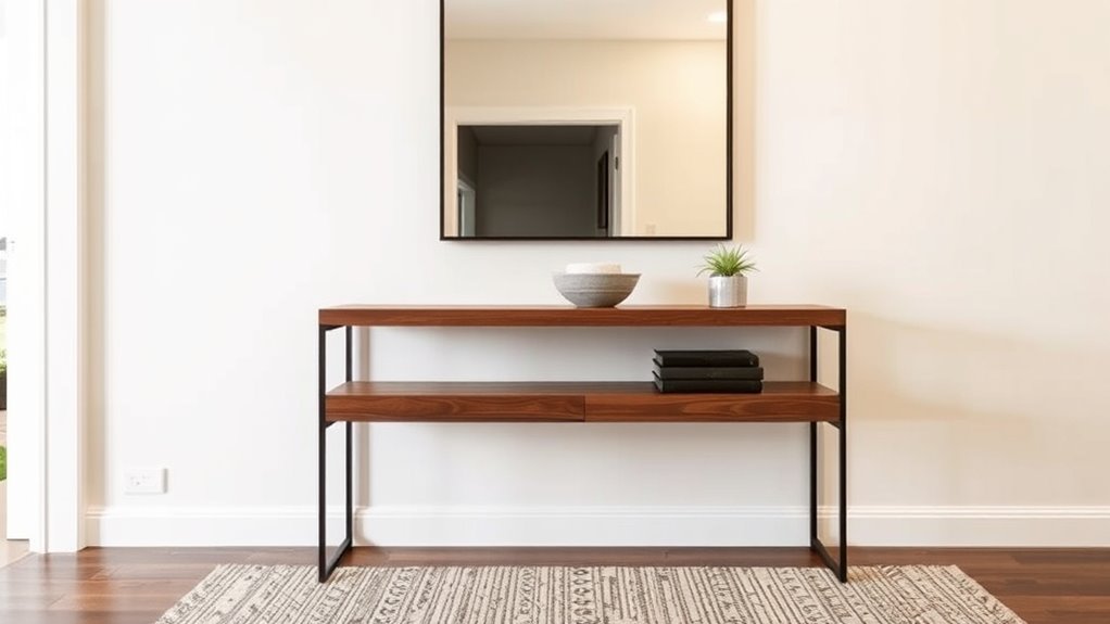 entryway console table considerations