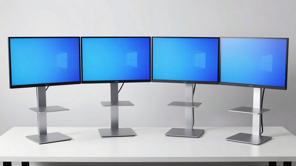 ergonomic organized workspace setup