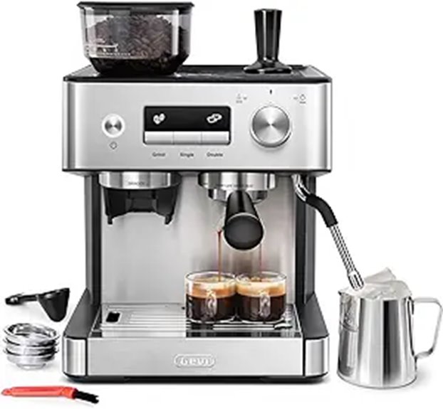 Gevi Espresso Machine with Grinder and Frother