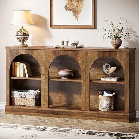 Tribesigns Farmhouse Console Table with Storage