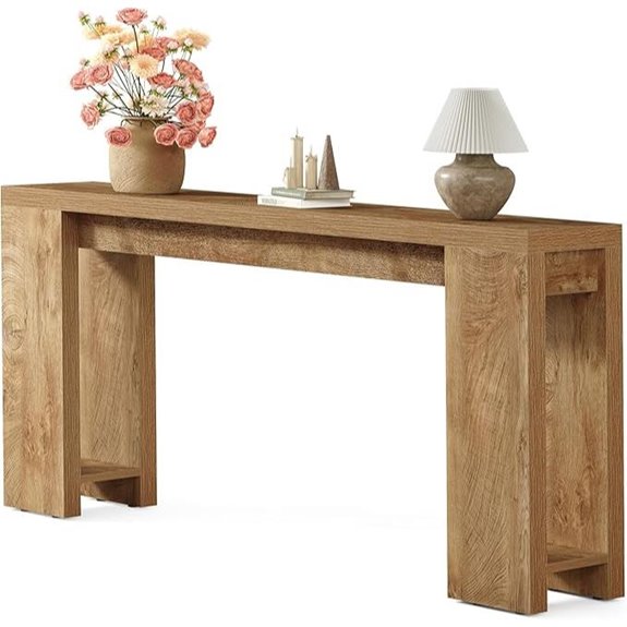 Little Tree Farmhouse Console Table for Living Room