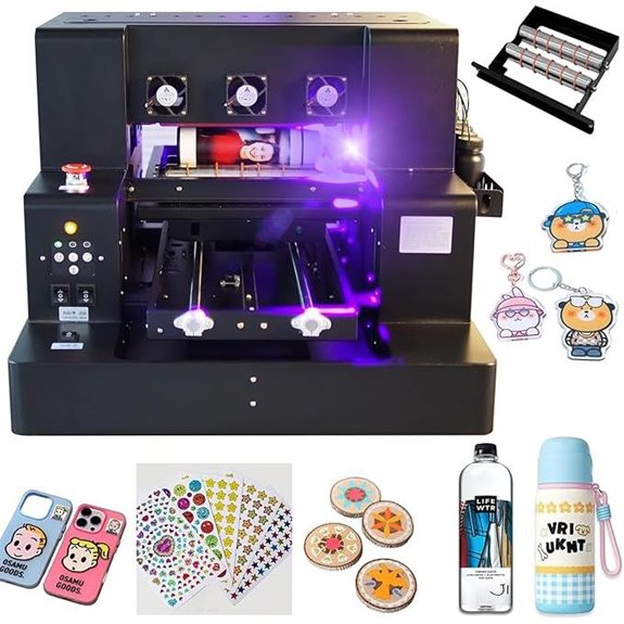 A3 UV DTF Printer with Fast Speed and Bottle Holder