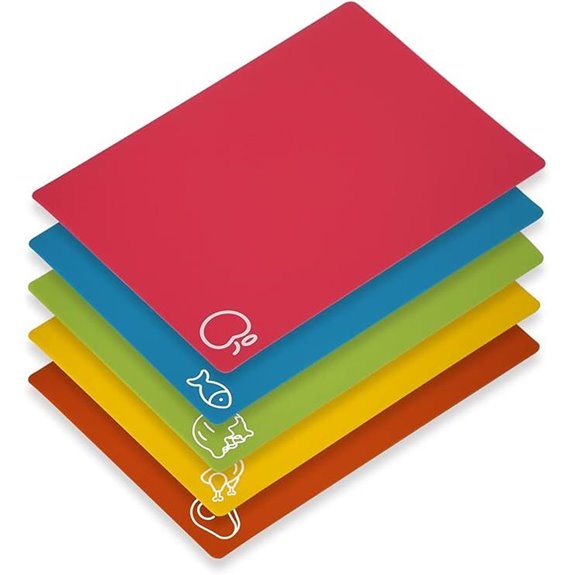Flexible BPA-Free Cutting Boards Non-Slip Kitchen Mats