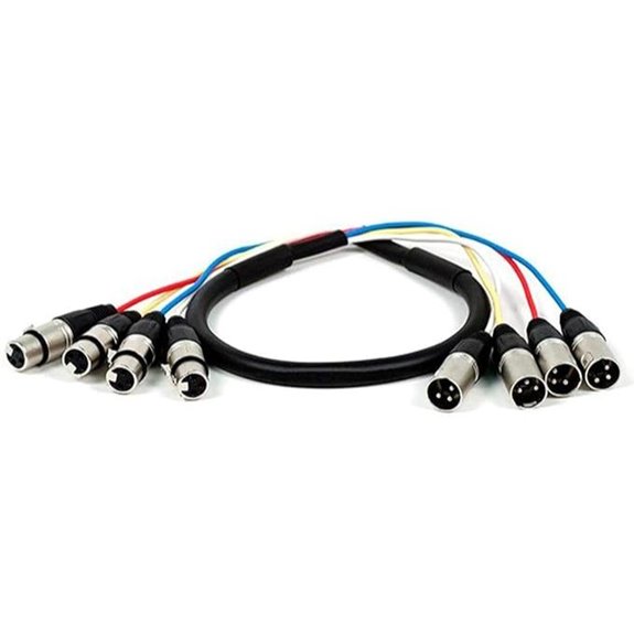Monoprice 4-Channel XLR Cable 3 Feet