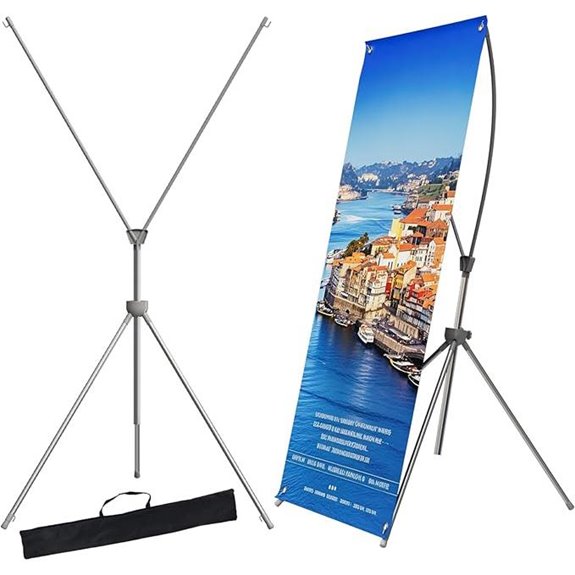 BTDVR 4-Pack Adjustable Retractable Banner Stand