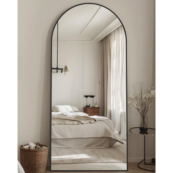 Full Length Floor Mirror with Stand and Mount