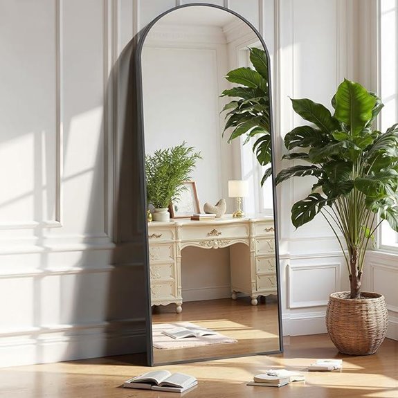 OLIXIS Full Length Mirror with Stand and Frame