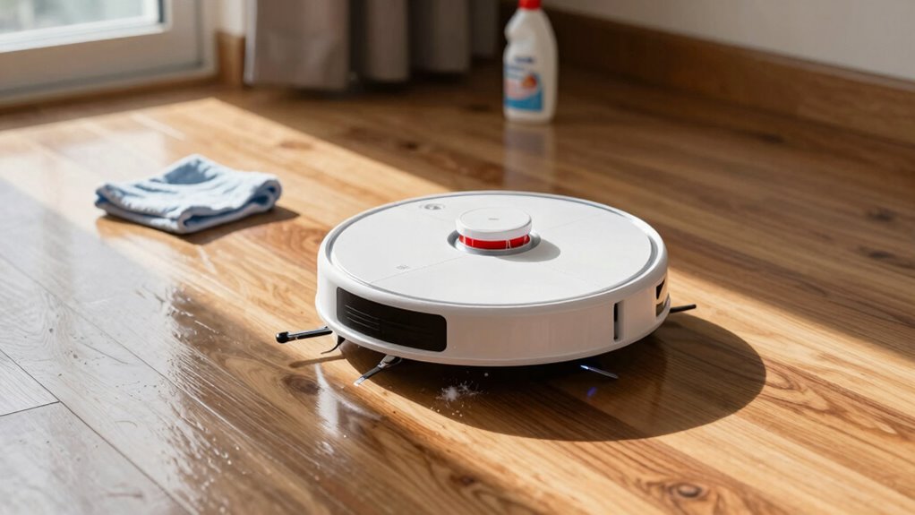 gentle damp mopping technique