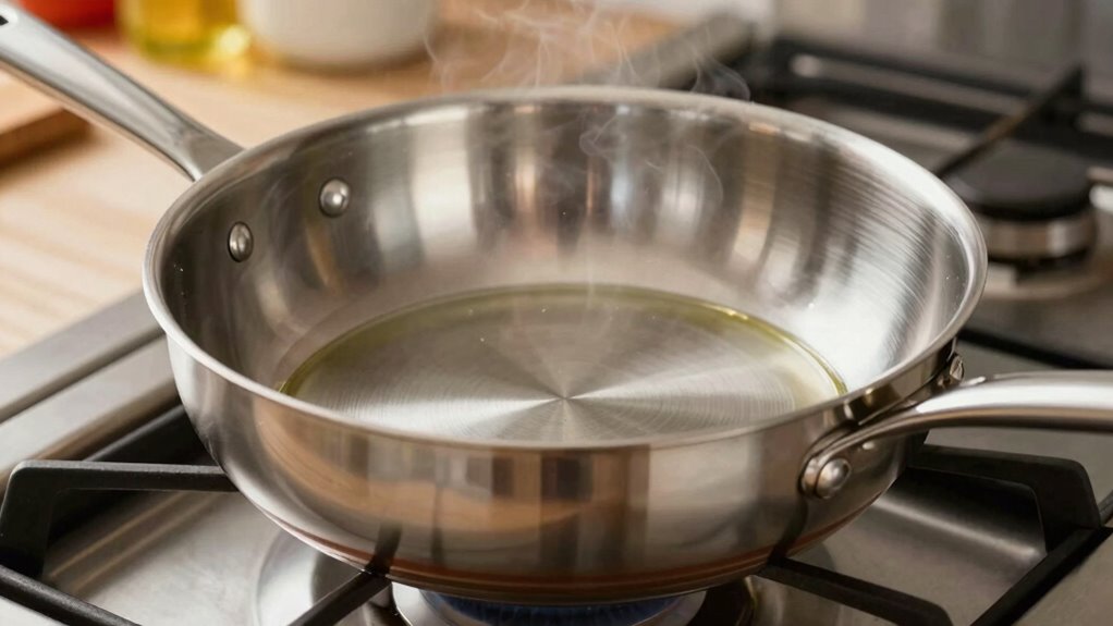 gradual even pan heating