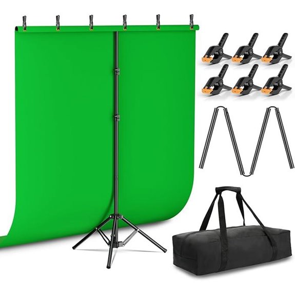 EMART Green Screen Kit with Stand and Clamps