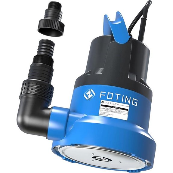 FOTING 1/2HP Submersible Water Pump with Cord