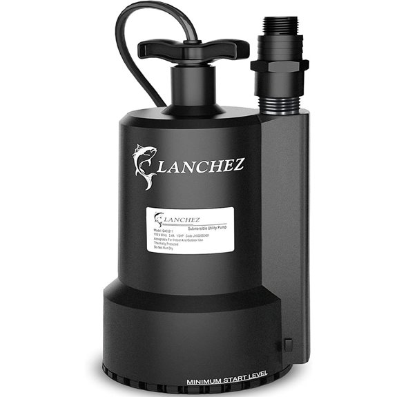 Lanchez 1/2 HP Submersible Water Pump with Cord