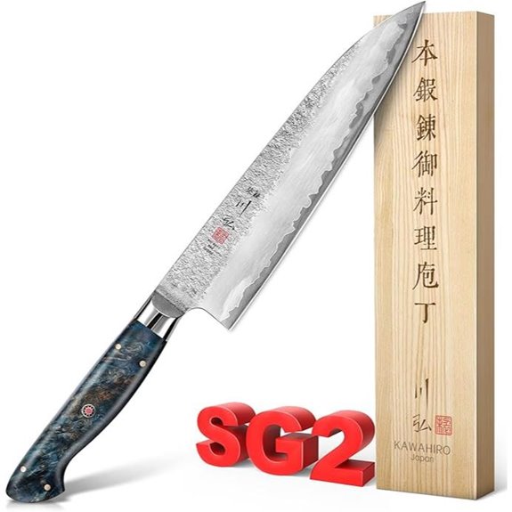 KAWAHIRO SG2 Gyuto Chef Knife 8.27-inch Hand Forged