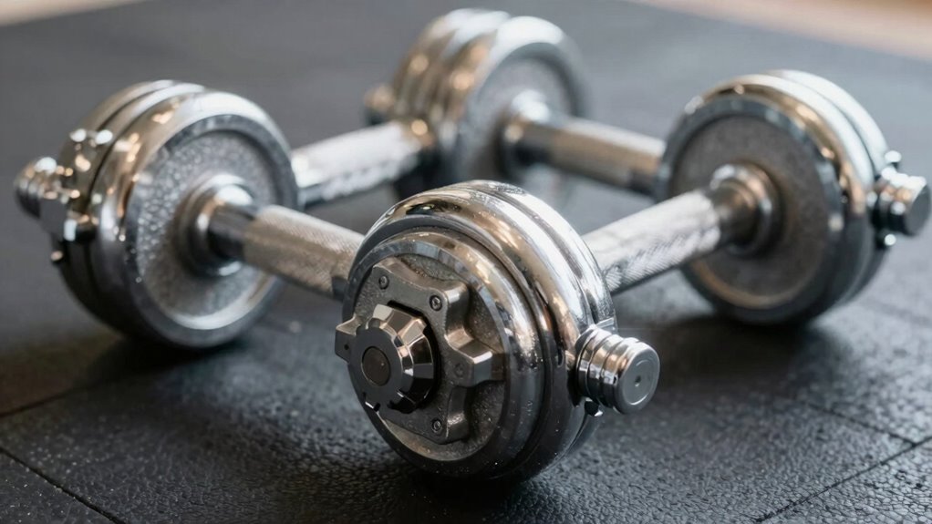 handle dumbbells carefully