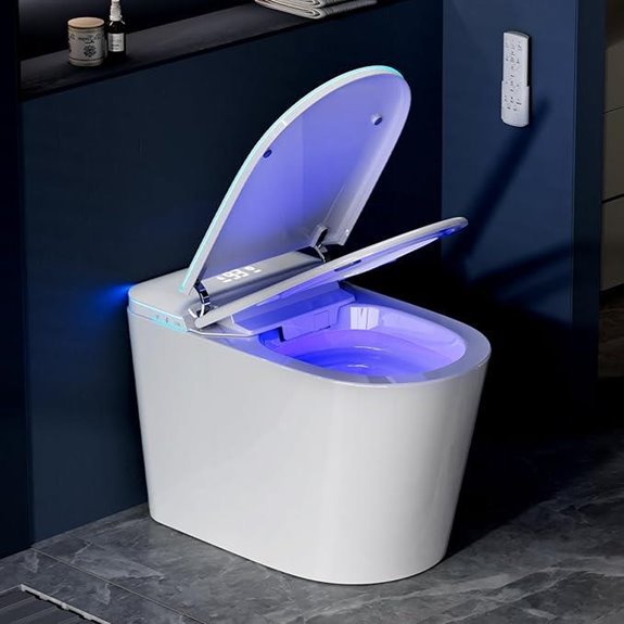 Smart Bidet Toilet with Heated Seat and Night Light
