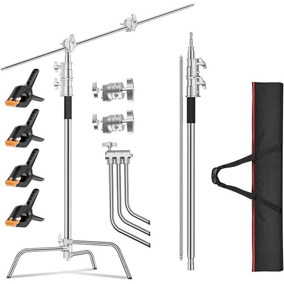 Heavy Duty 10ft C Stand with Accessories