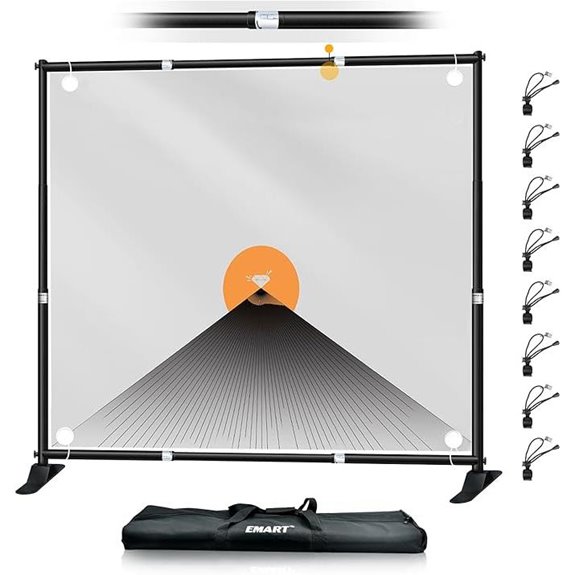 EMART 10x10 ft Heavy Duty Banner Backdrop Stand