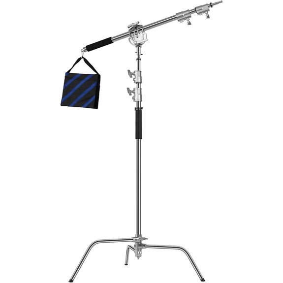 GVM Heavy Duty C Stand with Boom Arm