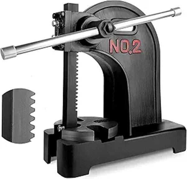 2 Ton Cast Iron Arbor Press with Hand Wheel