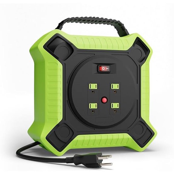 35 FT Retractable Heavy Duty Extension Cord Reel