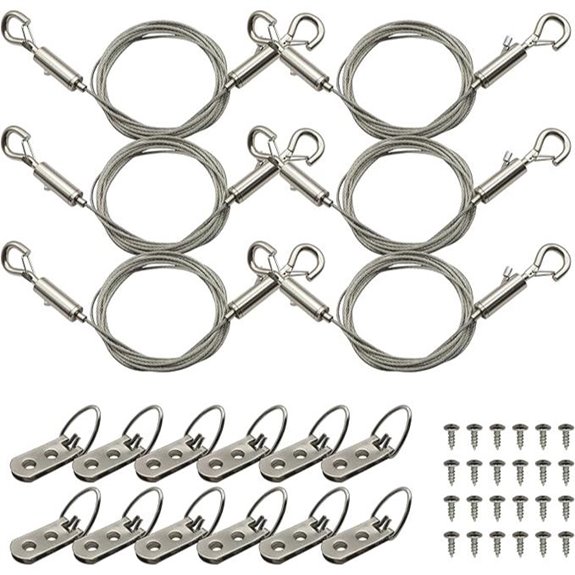 Heavy-Duty Picture Frame Safety Hanging Kit (6 Pack)