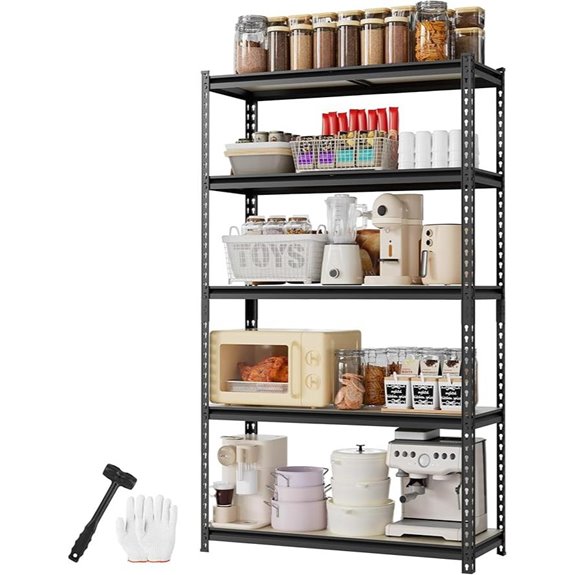 WORKPRO 5-Tier Heavy Duty Garage Storage Shelf