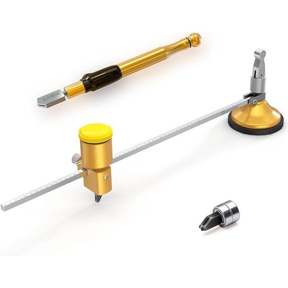 B BLOOMOAK Heavy Duty Circular Glass Cutter Set