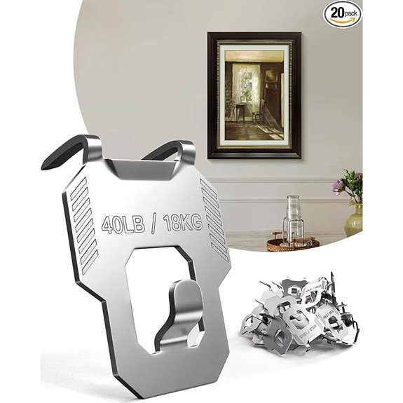 LZC 20Pcs Heavy Duty Wall Hangers for Photos