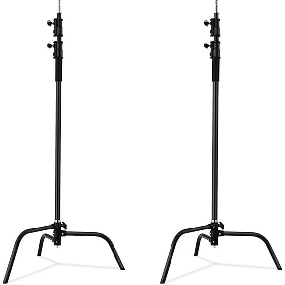2 Pack Heavy Duty Photography Light Stands