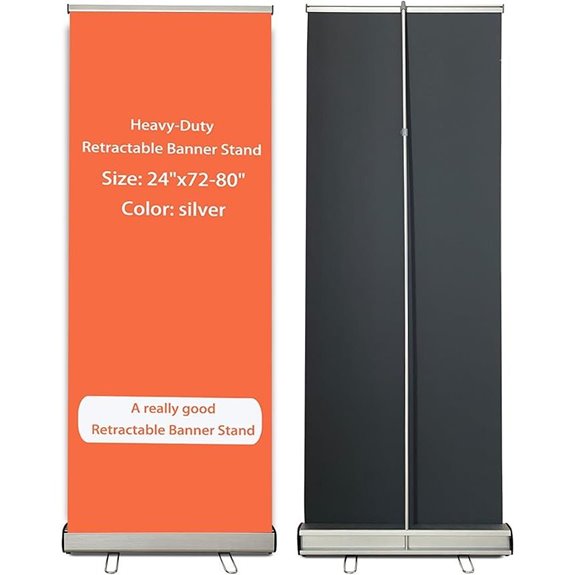 NANYANG 24 x72-80 Heavy Duty Retractable Banner Stand