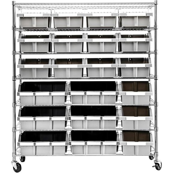 Seville Classics Heavy Duty Steel Wire Shelving Rack